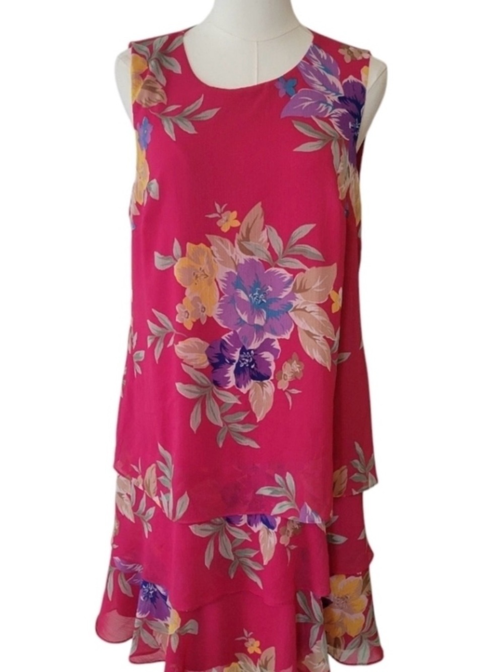 Ralph Lauren Hot Pink Floral Dress - Picture 3 of 7